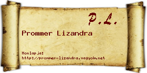 Prommer Lizandra névjegykártya